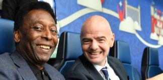 Pelé y Gianni Infantino