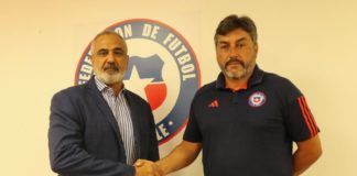 Pablo Milad (presidente de FFCh) y José Letelier (entrenador)